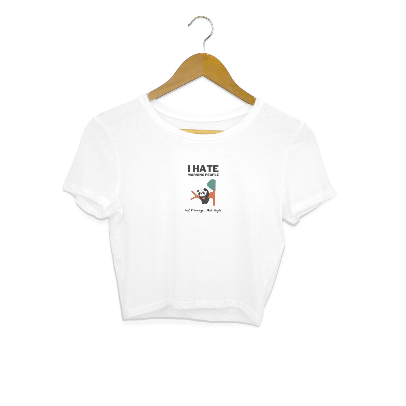 I Hate Morning People - Women's Crop Top