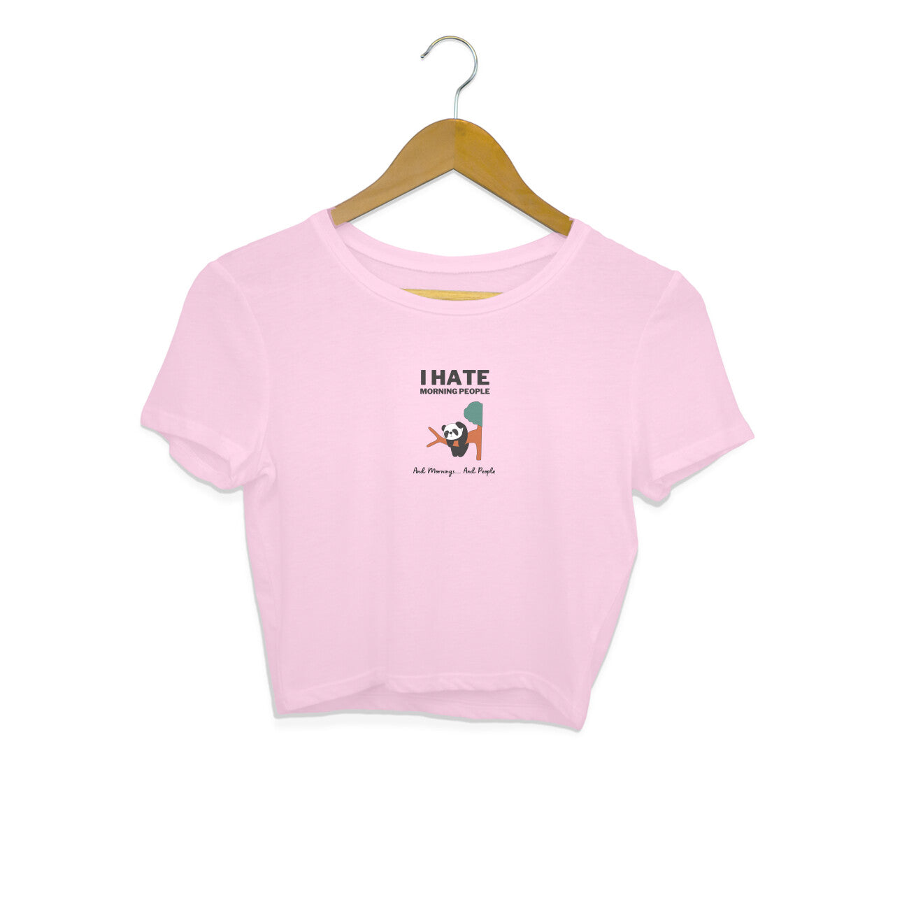 I Hate Morning People - Women's Crop Top