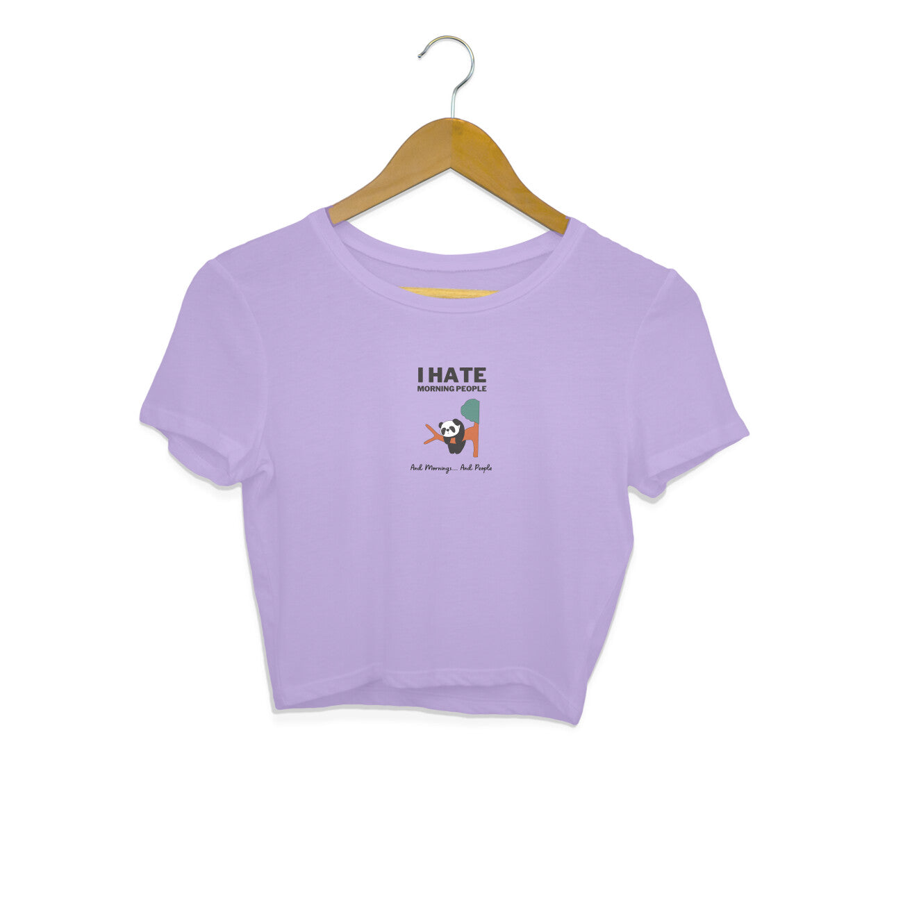 I Hate Morning People - Women's Crop Top