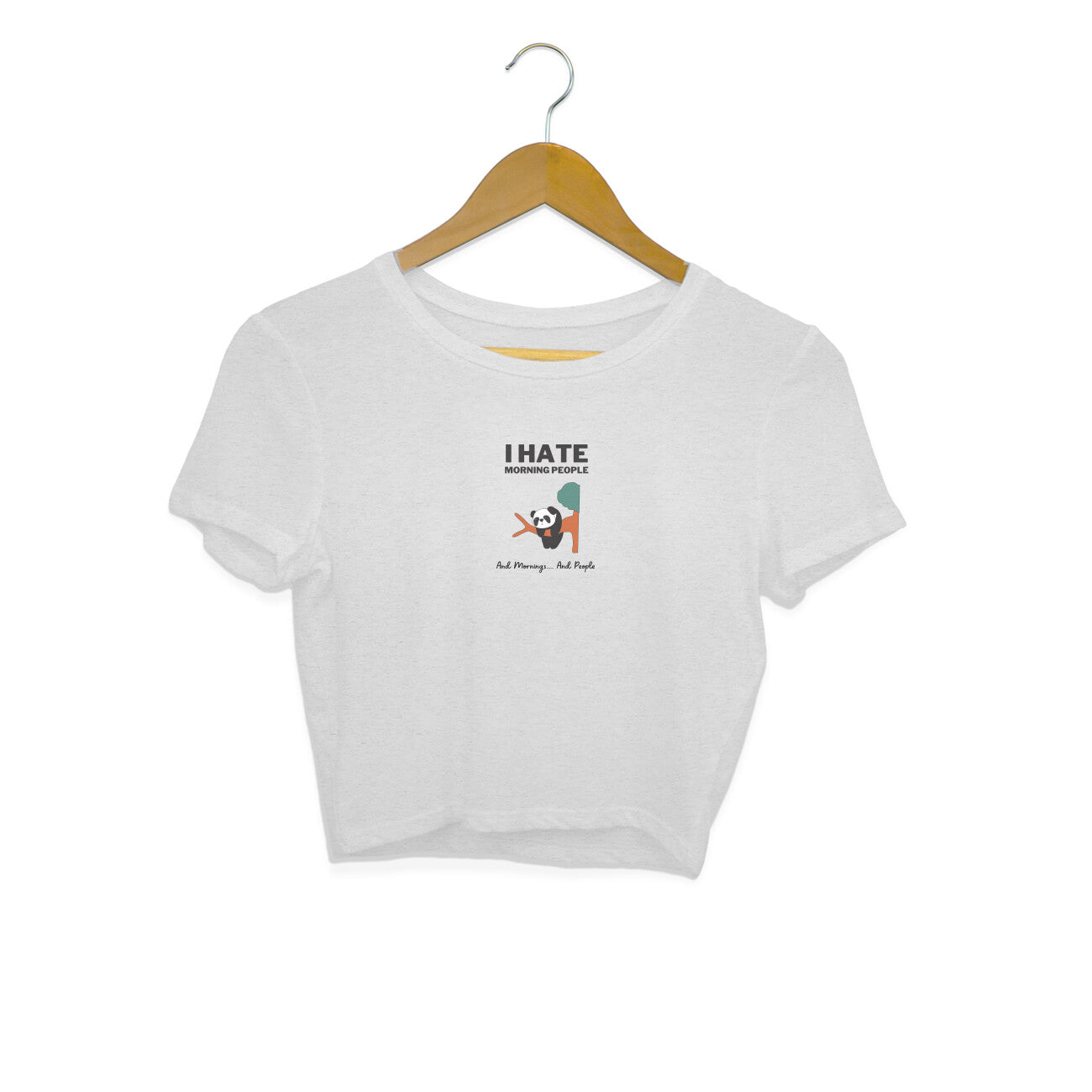 I Hate Morning People - Women's Crop Top